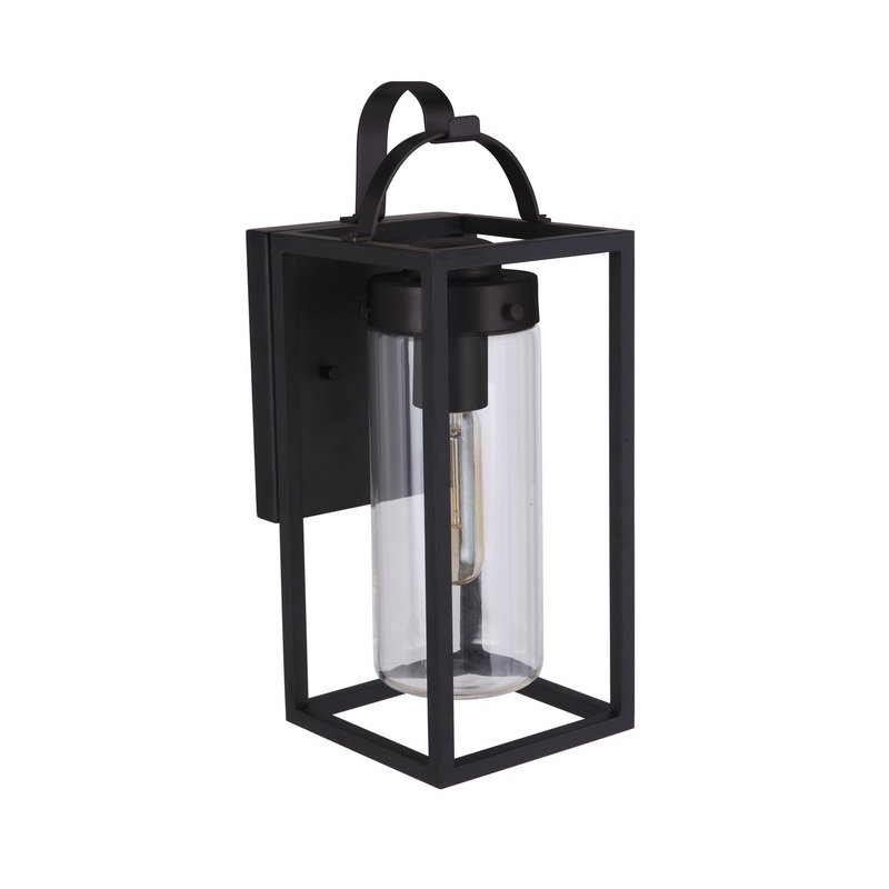 Neo One Light Outdoor Wall Lantern in Midnight