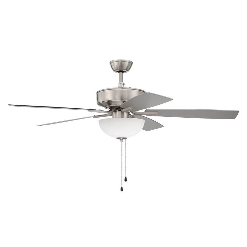 Pro Plus 52``Ceiling Fan in Brushed Polished Nickel