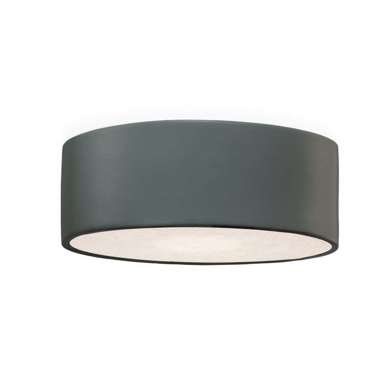 Radiance LED Outdoor Flush-Mount in Pewter Green