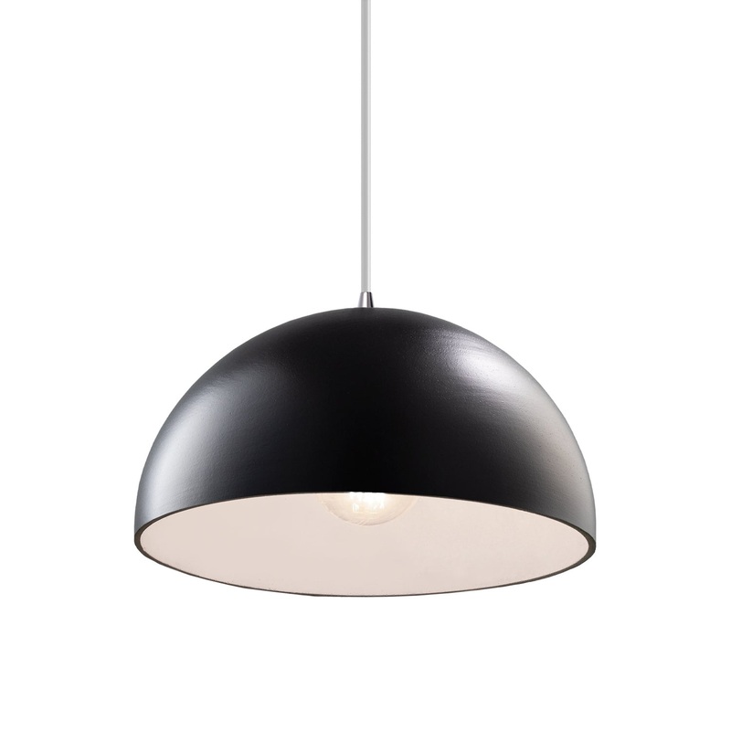Radiance One Light Pendant in Carbon - Matte Black