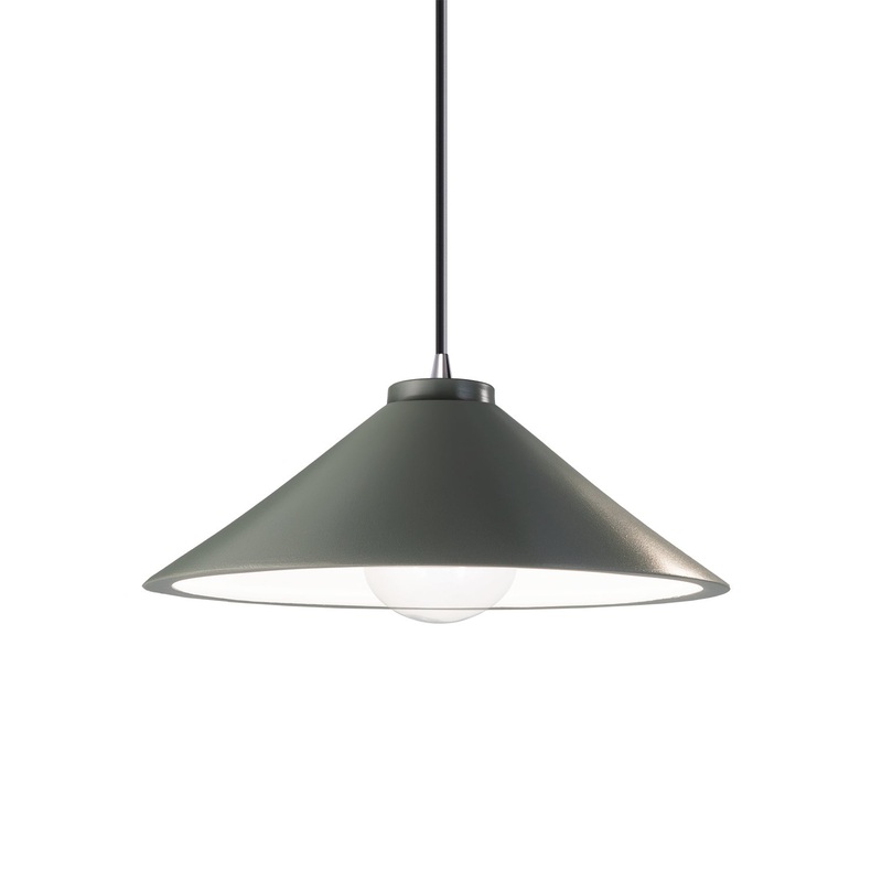 Radiance One Light Pendant in Pewter Green