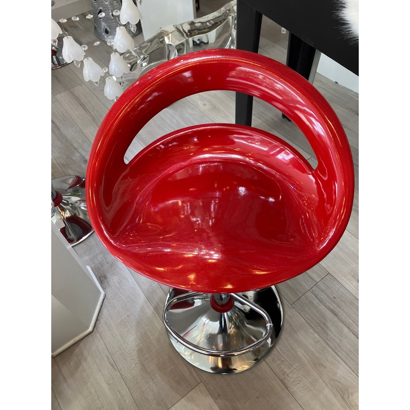 Red Barstool 18"x16"x30"/38