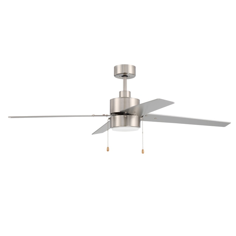 Terie 52``Ceiling Fan in Brushed Polished Nickel