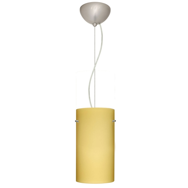 Tondo One Light Pendant in Satin Nickel