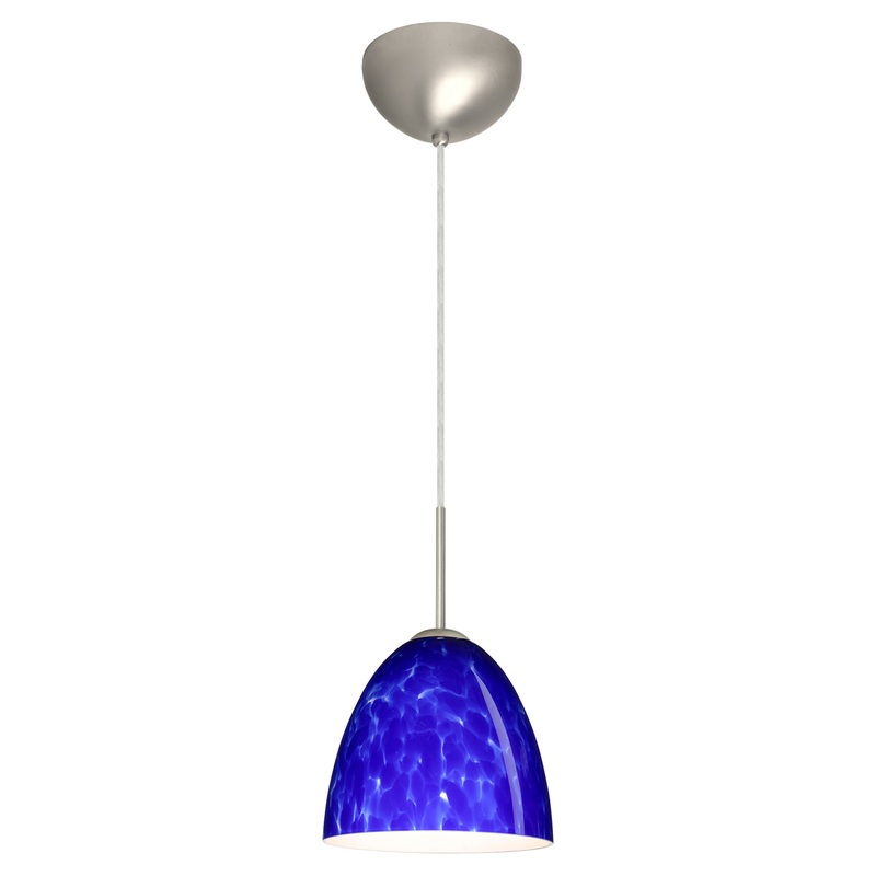 Vila One Light Pendant in Satin Nickel