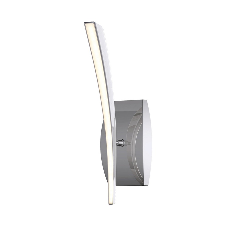 Aura LED Wall Sconce in Chrome