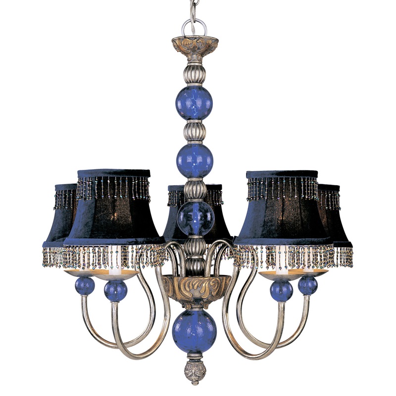 Caprice Five Light Chandelier in Ashen Bronze