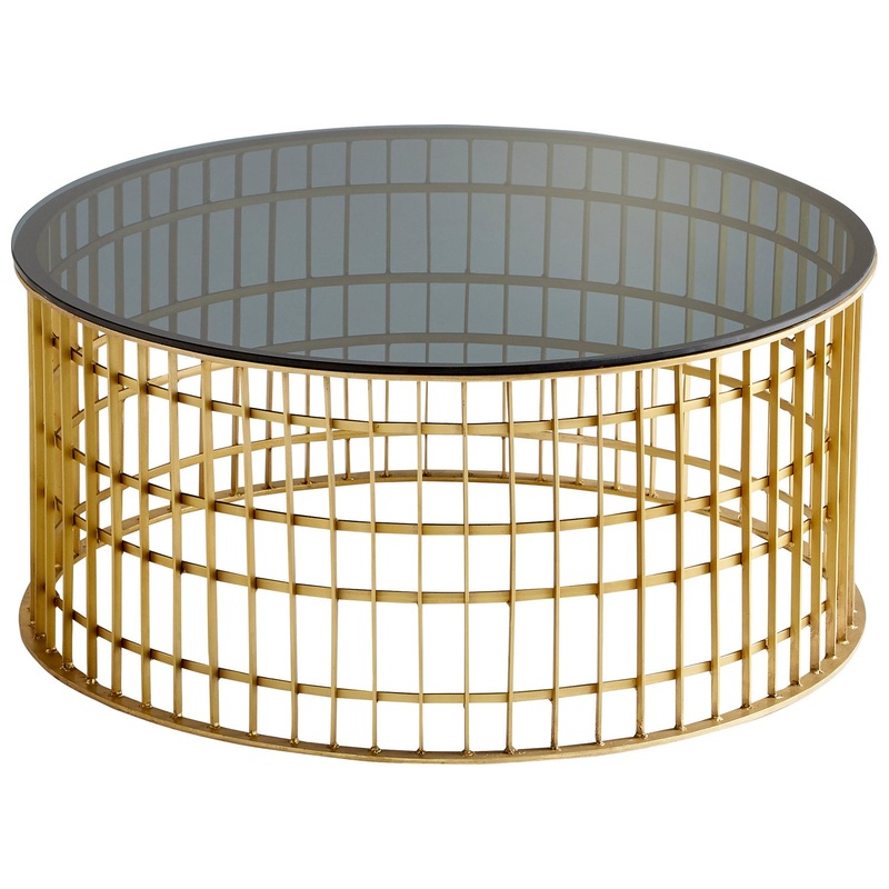 Coffee Table in Antique Brass