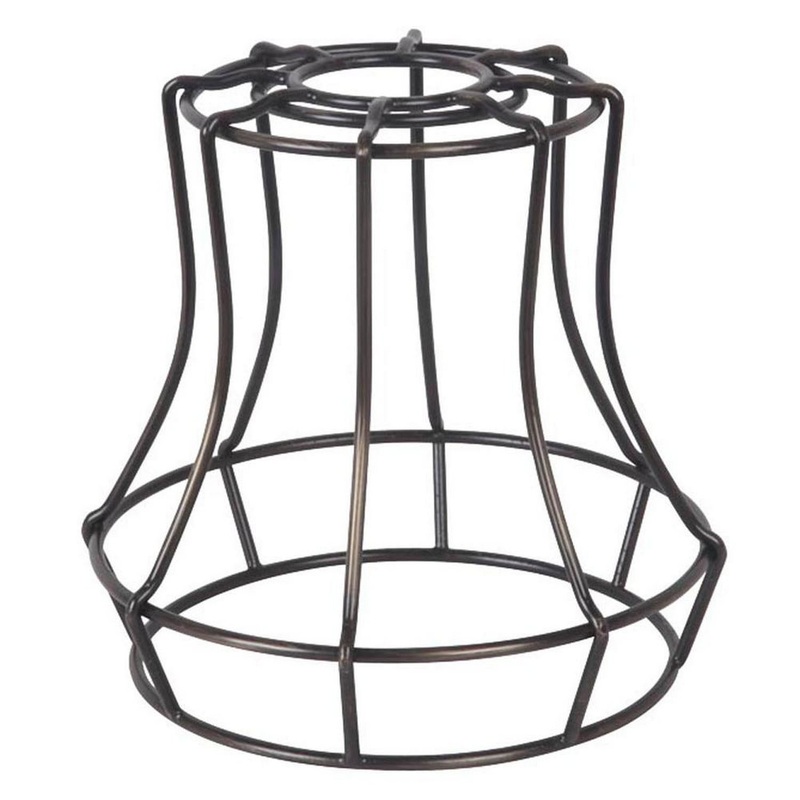 Design-A-Fixture Mini Pendant Cage in Aged Bronze Brushed
