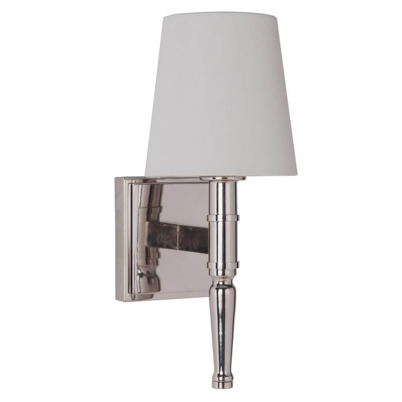 Ella One Light Vanity/Wall Sconce in Polished Nickel