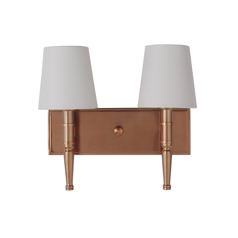Ella Two Light Vanity in Satin Brass