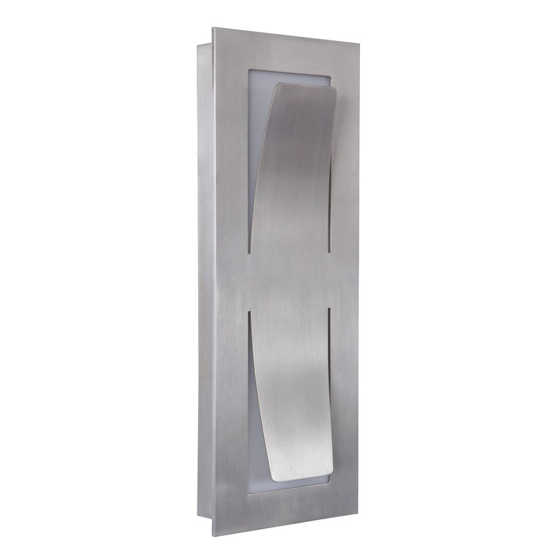 Enzo LED Pocket Sconce in Satin Aluminum