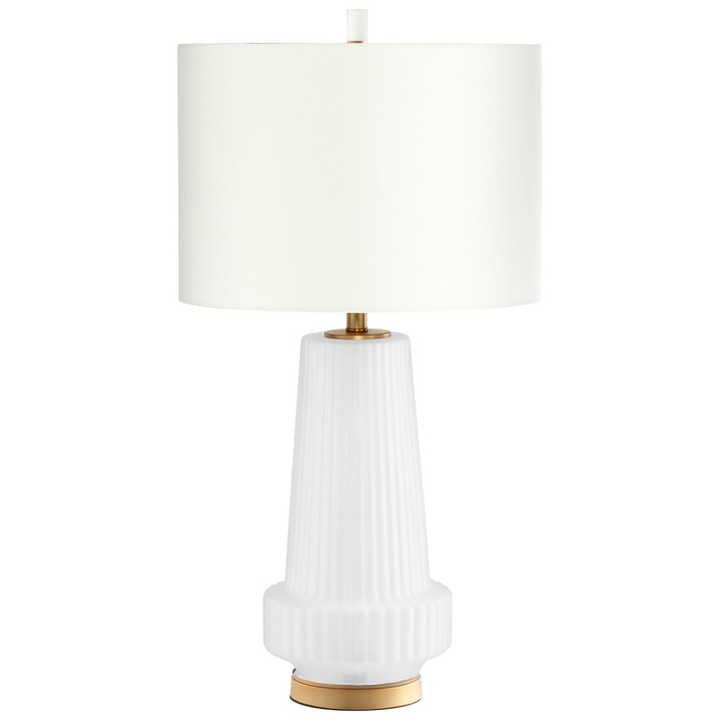 LED Table Lamp in Aged Brass