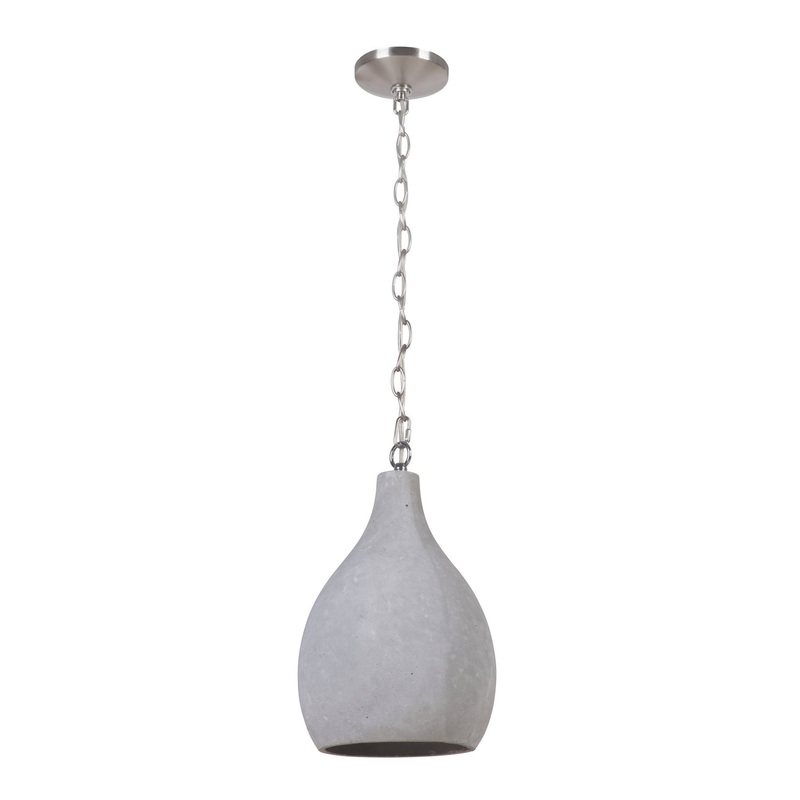 Mini Pendant One Light Mini Pendant in Brushed Polished Nickel
