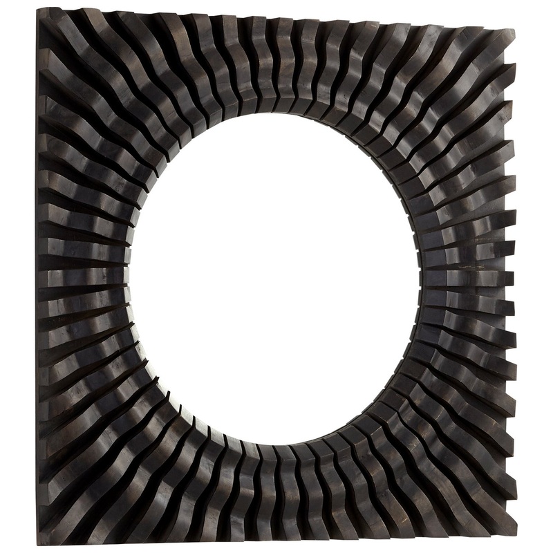 Mirror in Natural Wood