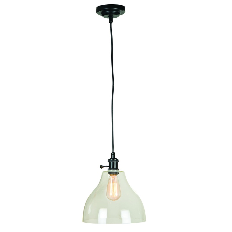 Pendant One Light Keyed Socket Pendant in Aged Bronze Brushed