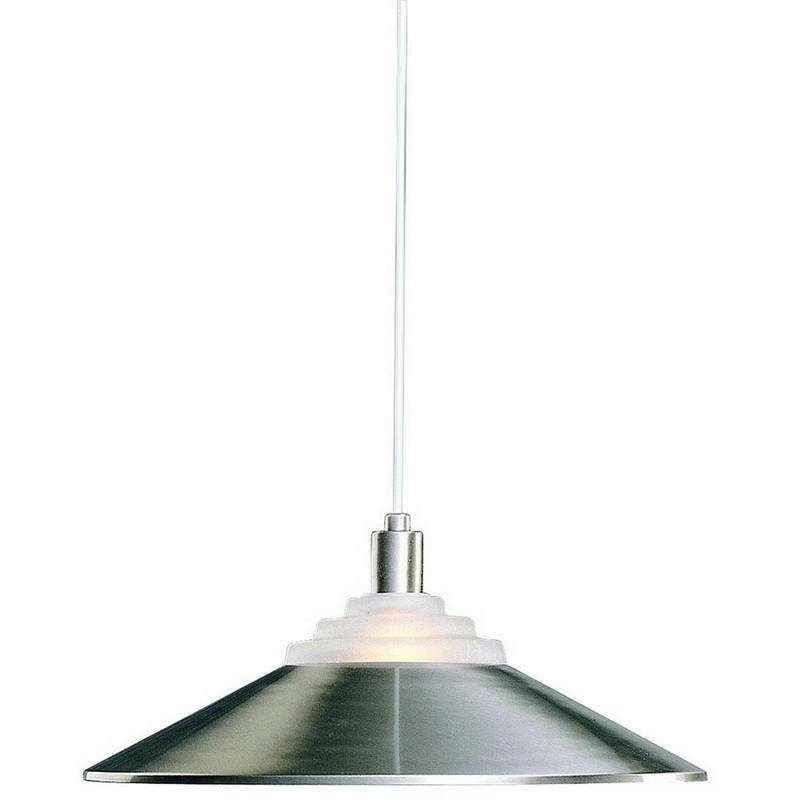 Pinnacle One Light Pendant in Satin Nickel