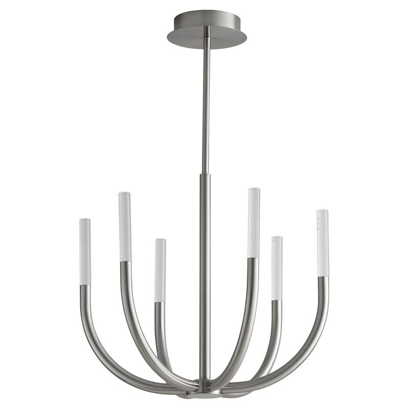 Presto LED Chandelier in Satin Nickel