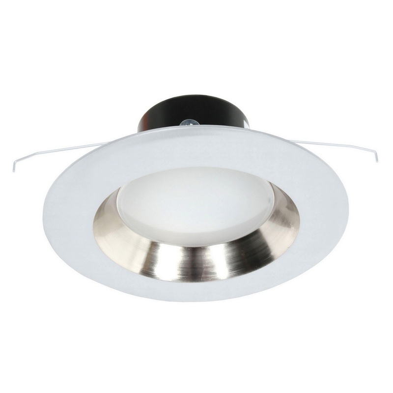 Recesso LED Retrofit Recessed Light Module in Satin Nickel/White