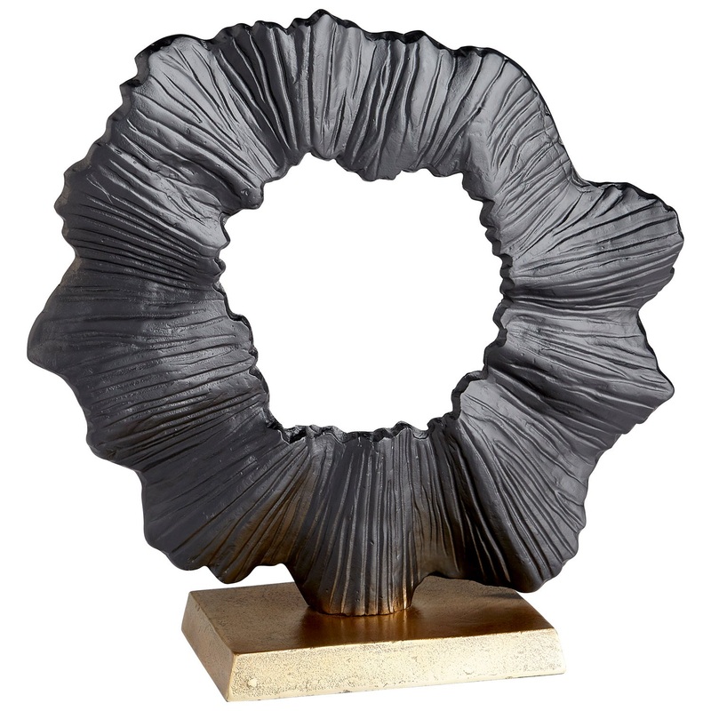 Sculpture in Aged Brass And Black