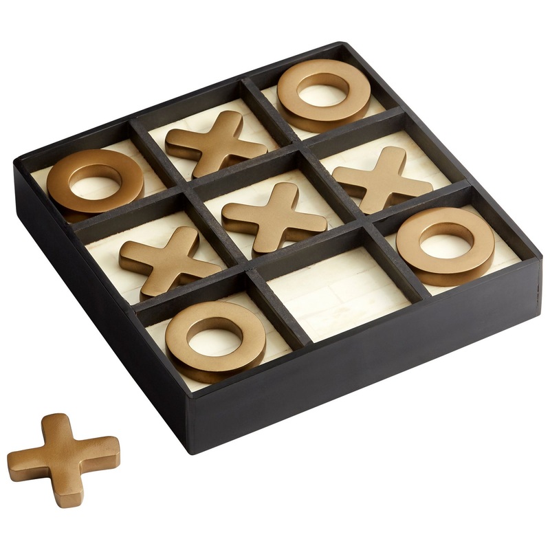 Sculpture in Black - Gold - White