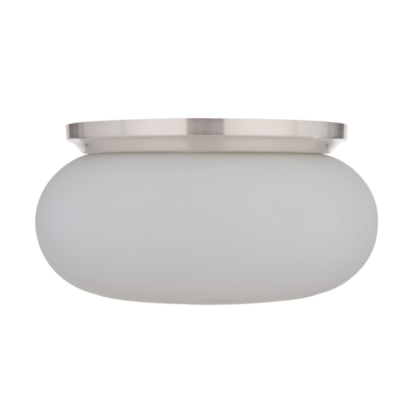 Serene Two Light Flushmount in Brushed Polished Nickel