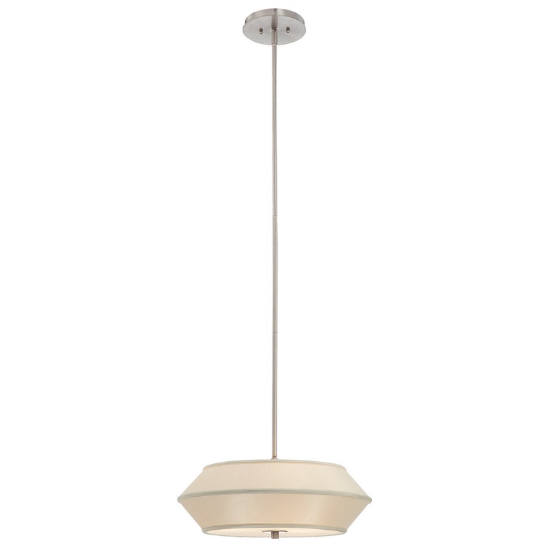 Sunrise Three Light Pendant in Satin Nickel