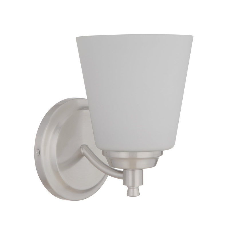 Tyler One Light Wall Sconce in Brushed Polished Nickel