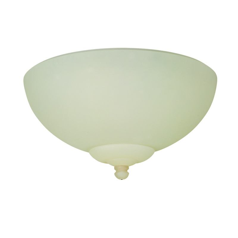 Universal Bowl Light Kit LED Fan Light Kit in Amber Frost
