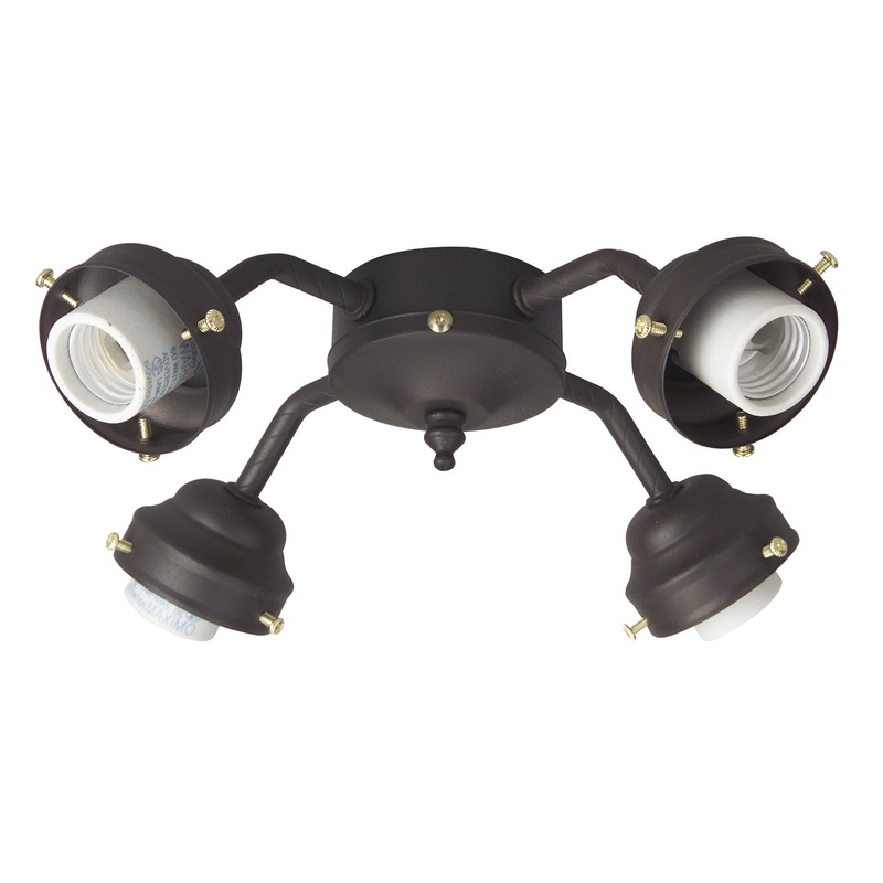 Universal Four Light Fitter in Brown