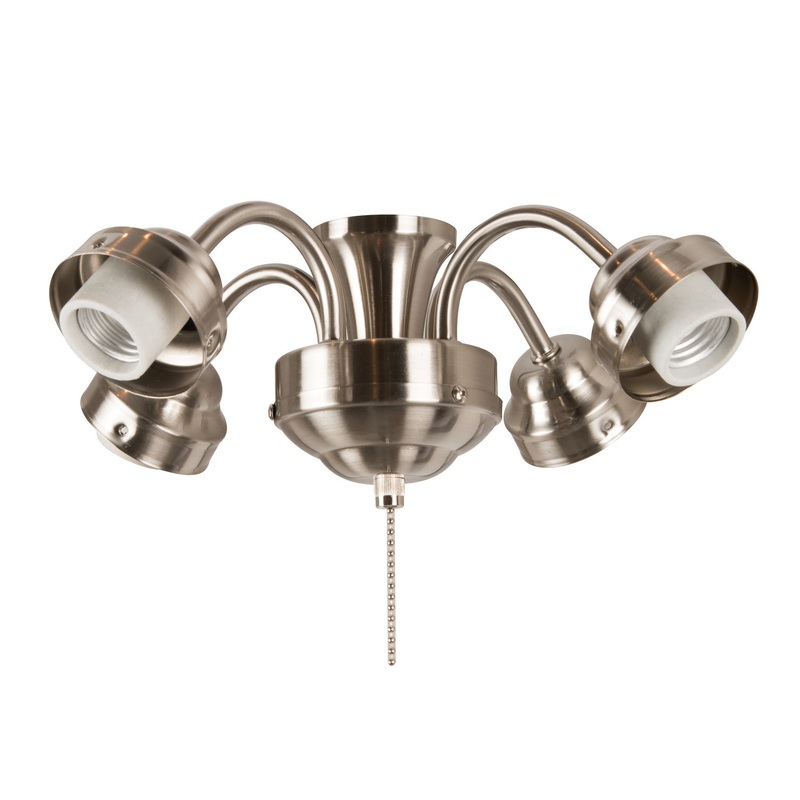 Universal Four Light Fitter in Brushed Satin Nickel