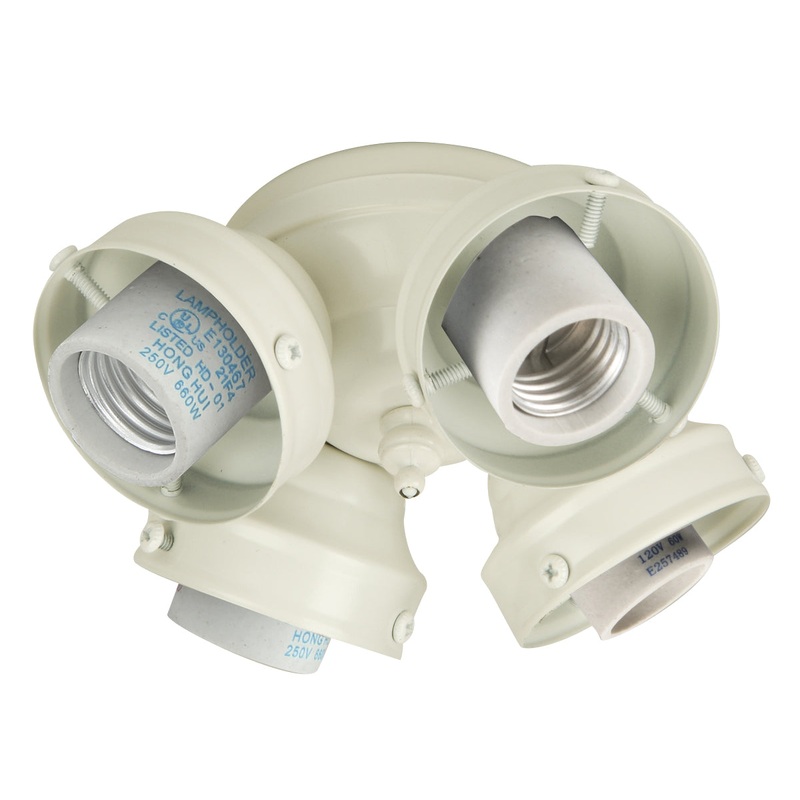 Universal Four Light Fitter in White