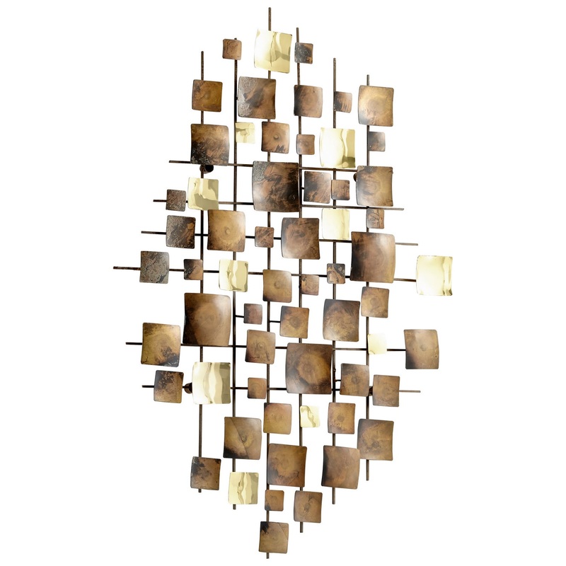 Wall Decor in Burnt Brass