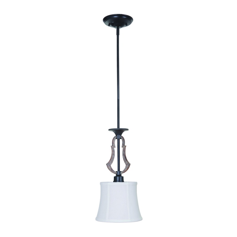 Winton 1 Light Mini Pendant in Weathered Pine/Bronze