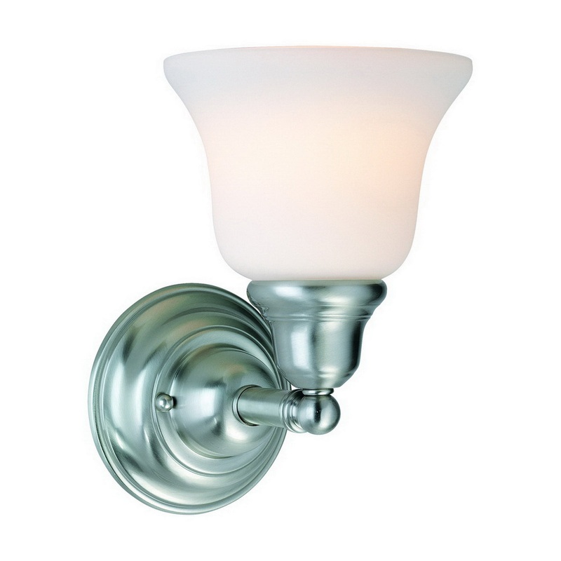 Brockport One Light Wall Sconce in Satin Nickel