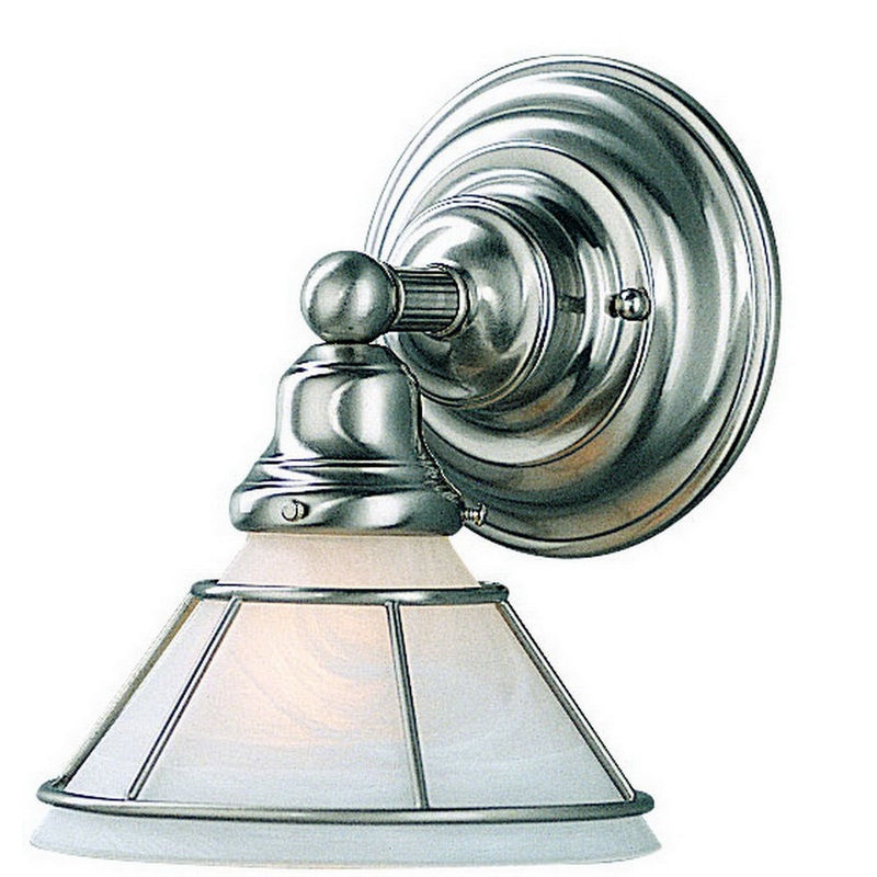 Craftsman One Light Wall Sconce in Satin Nickel