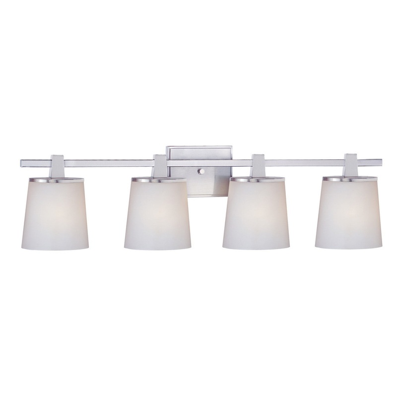 Ellipse Four Light Bath in Satin Nickel