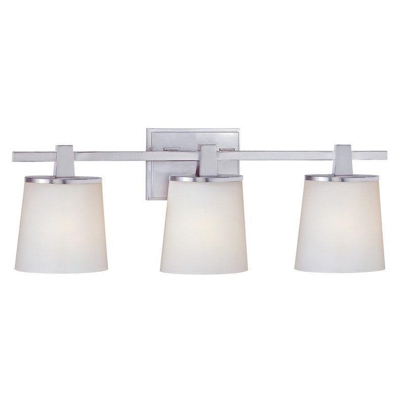 Ellipse Three Light Bath in Satin Nickel
