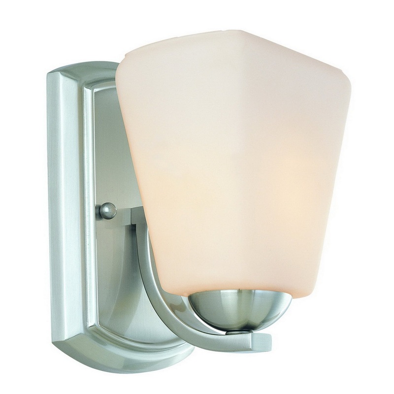 Hammond One Light Wall Sconce in Satin Nickel