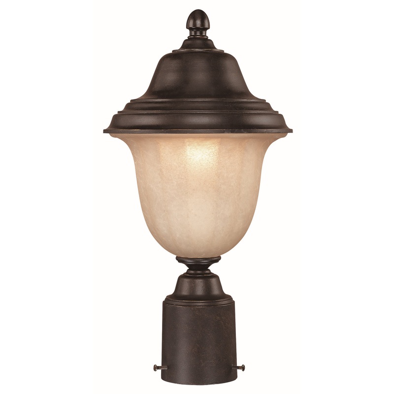 Helena One Light Post Mount in Winchester