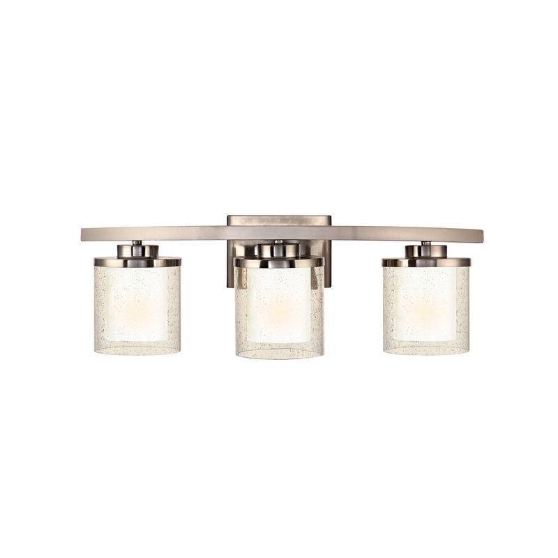 Horizon Three Light Bath in Satin Nickel