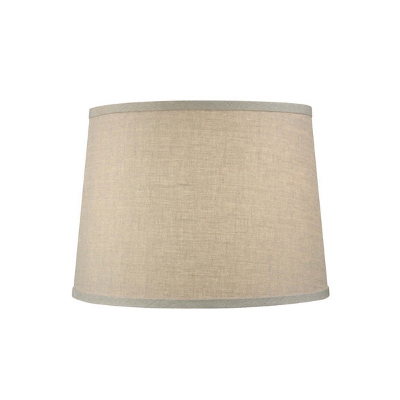 Lamp Shade Round Hardback Shade in Brown Powder Coated