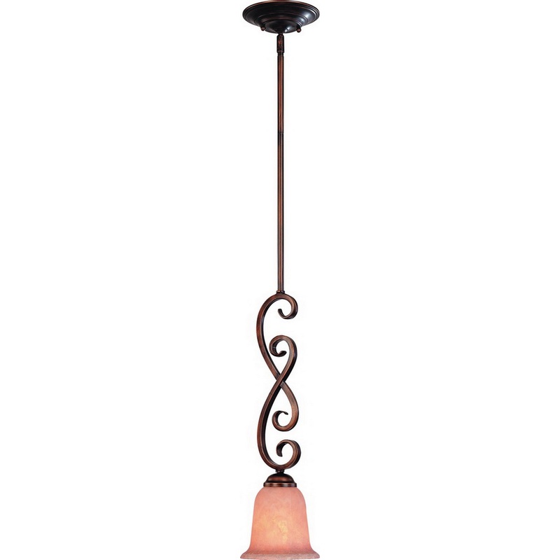 Medici One Light Mini Pendant in English Bronze