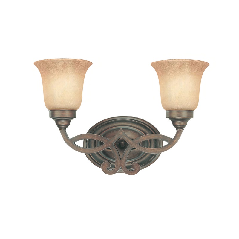 Medici Two Light Bath in English Bronze