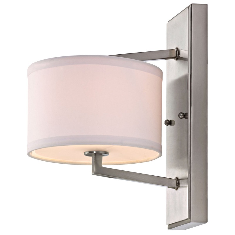 Monaco One Light Wall Sconce in Satin Nickel