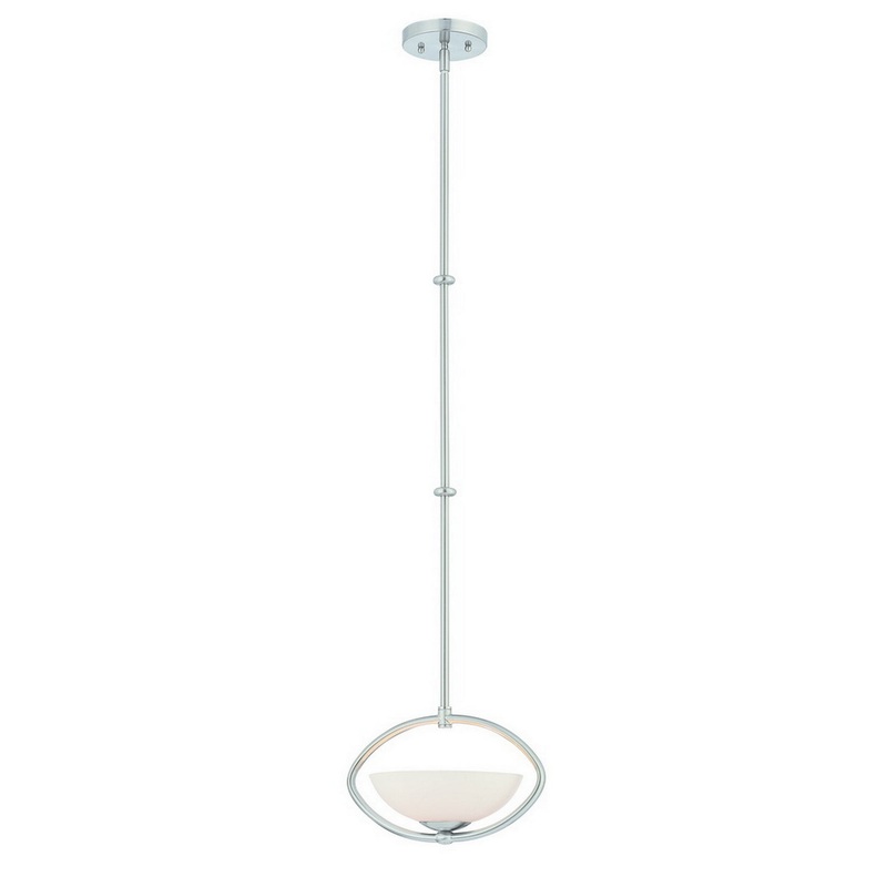 Rainier One Light Mini Pendant in Satin Nickel