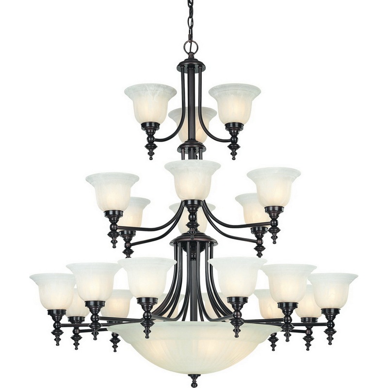 Richland 26 Light Chandelier in Royal Bronze