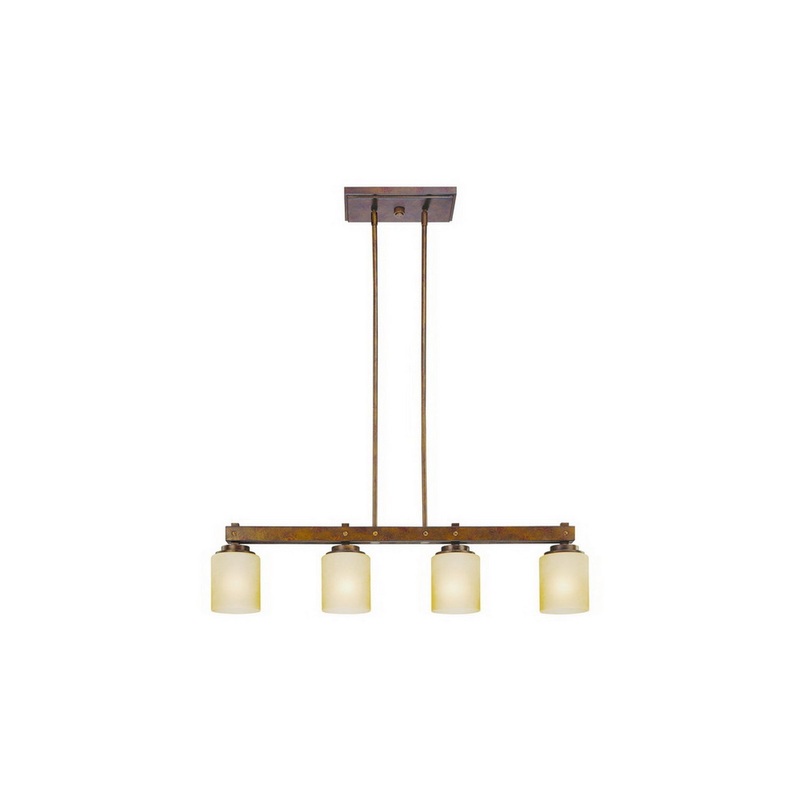 Sherwood Four Light Island Pendant in Sienna