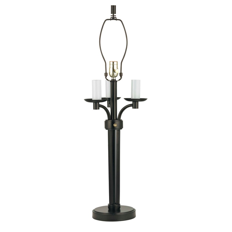 Table Lamp Four Light Table Lamp in Warm Bronze