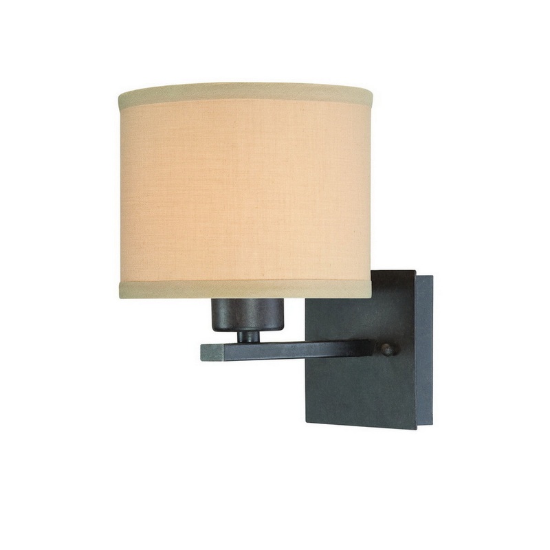 Tecido One Light Wall Sconce in Olde World Iron